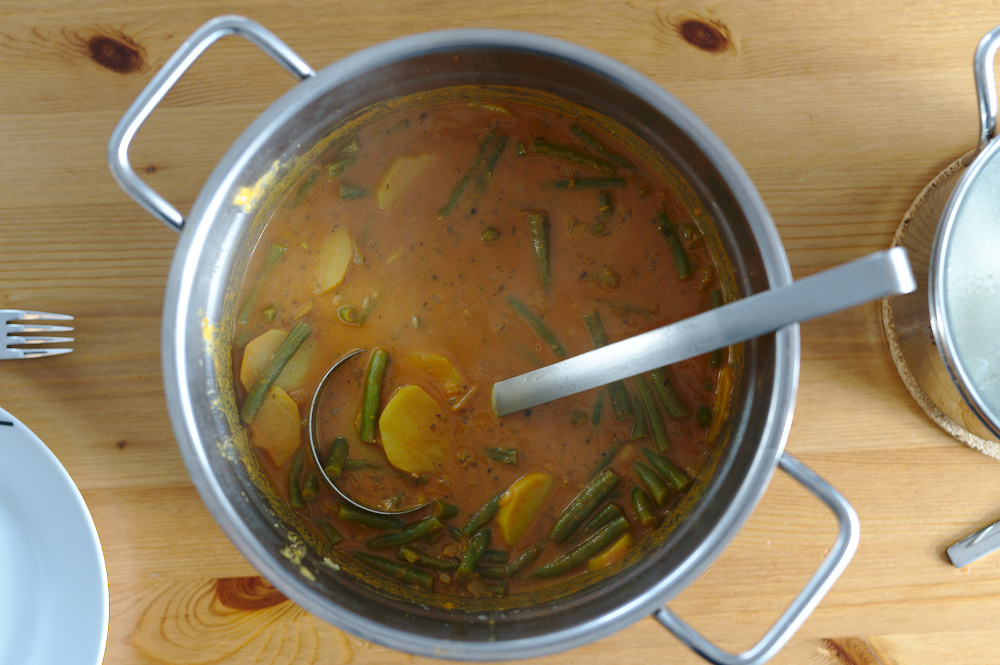 Curry mit Bohnen