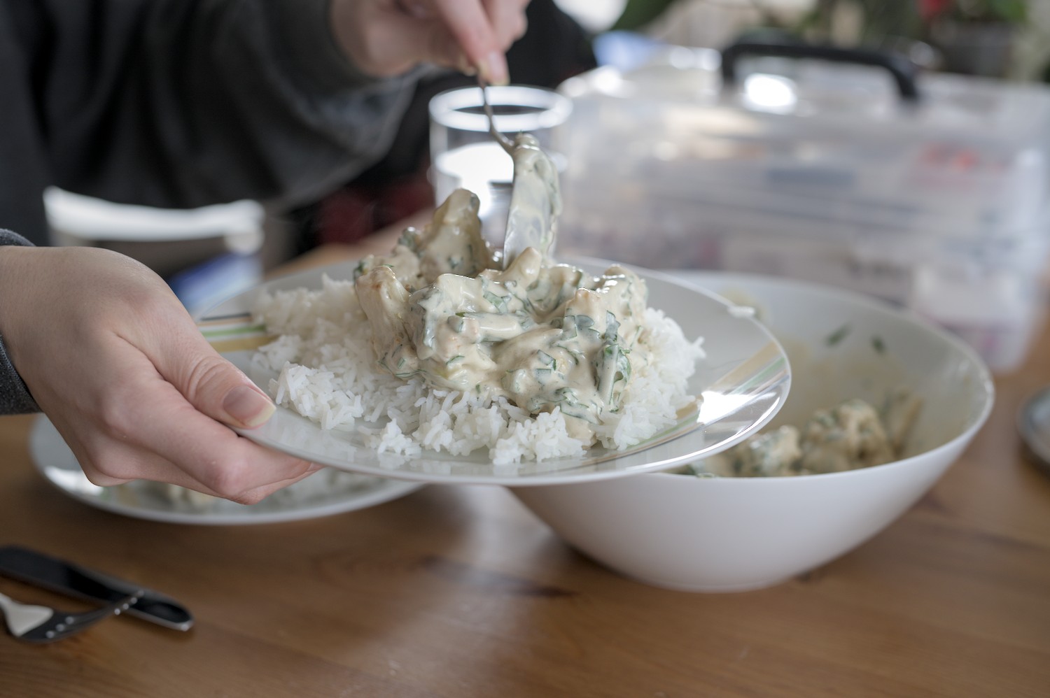 Blumenkohl frittiert mit Tahini-Sauce