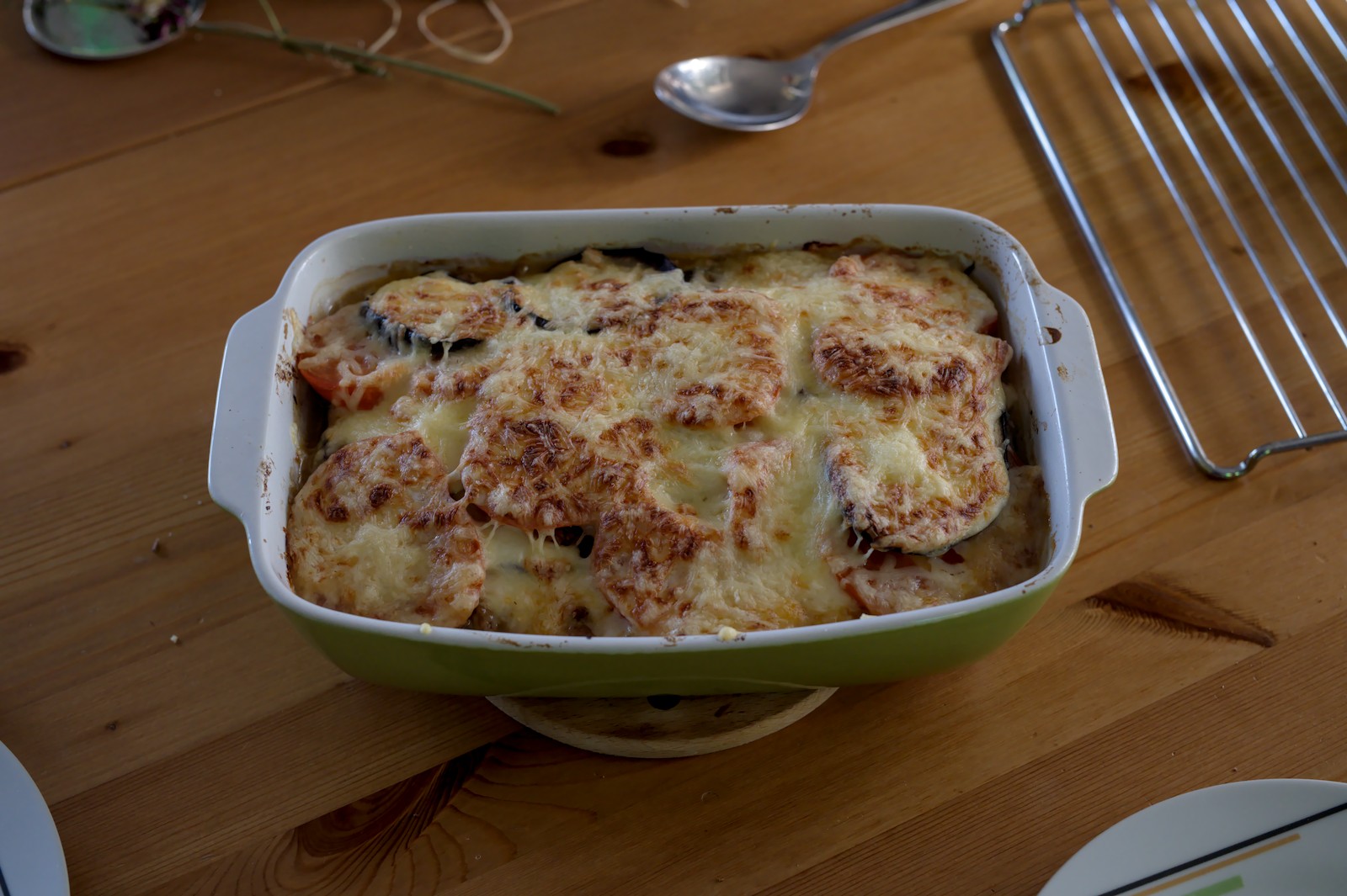 Moussaka in der Form
