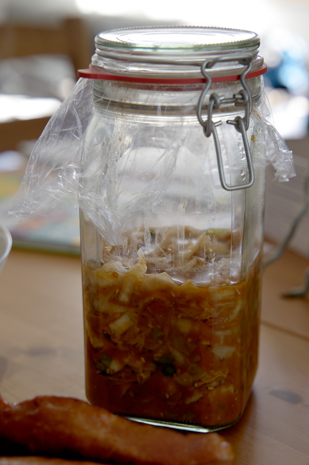 Kimchi im Glas