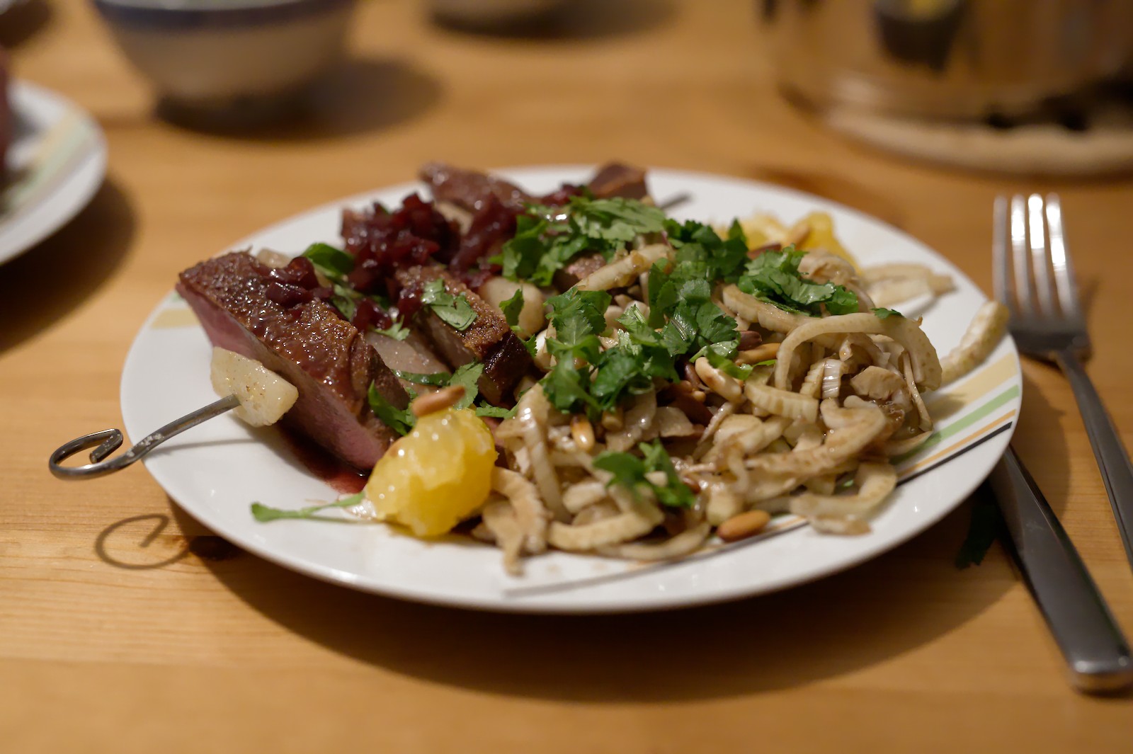 Ente mit Fenchelsalat