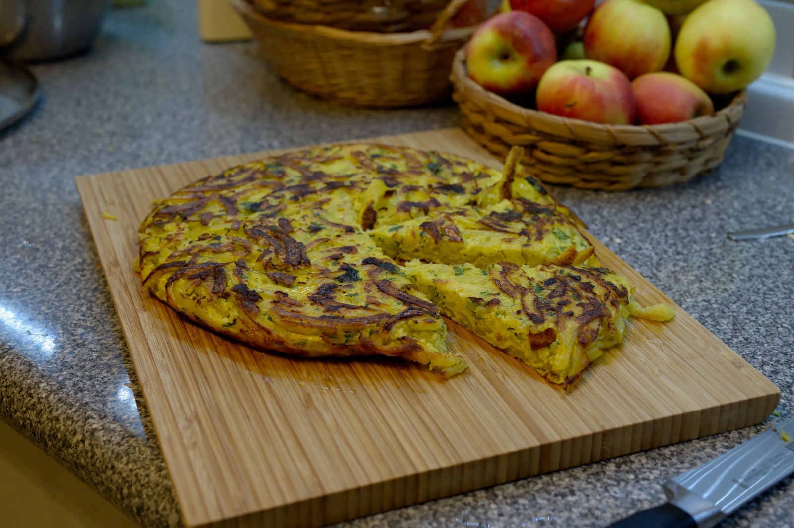 Iranischer Kartoffelkuchen